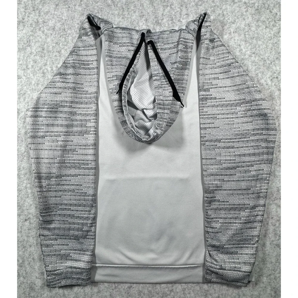 Nike Dri-FIT Hoodie Mens 2XLT Gray Fleece Pullover Sweatshirt 860483-043